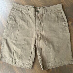 Patagonia Tan Shorts Men’s Size 33 Organic Cotton Worn Wear 10" inseam